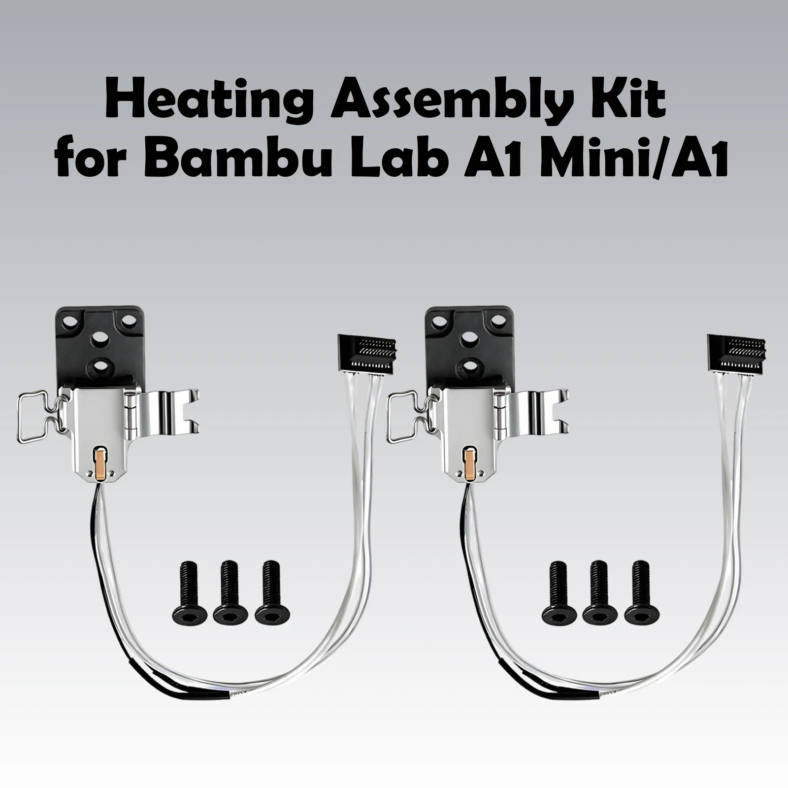 Hotend Heating Assembly Kit for Bambu A1 Series High Temperature Resistant Hot End Heating Block Kit For Bambu Lab A1 / A1 Mini