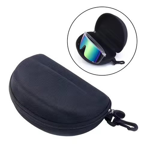 Sports Glasses Case Baseball Sunglasses Storage Case Zipper Eyeglasses Box Soft Eyeware Pouch for Beach Backpacking Unisex