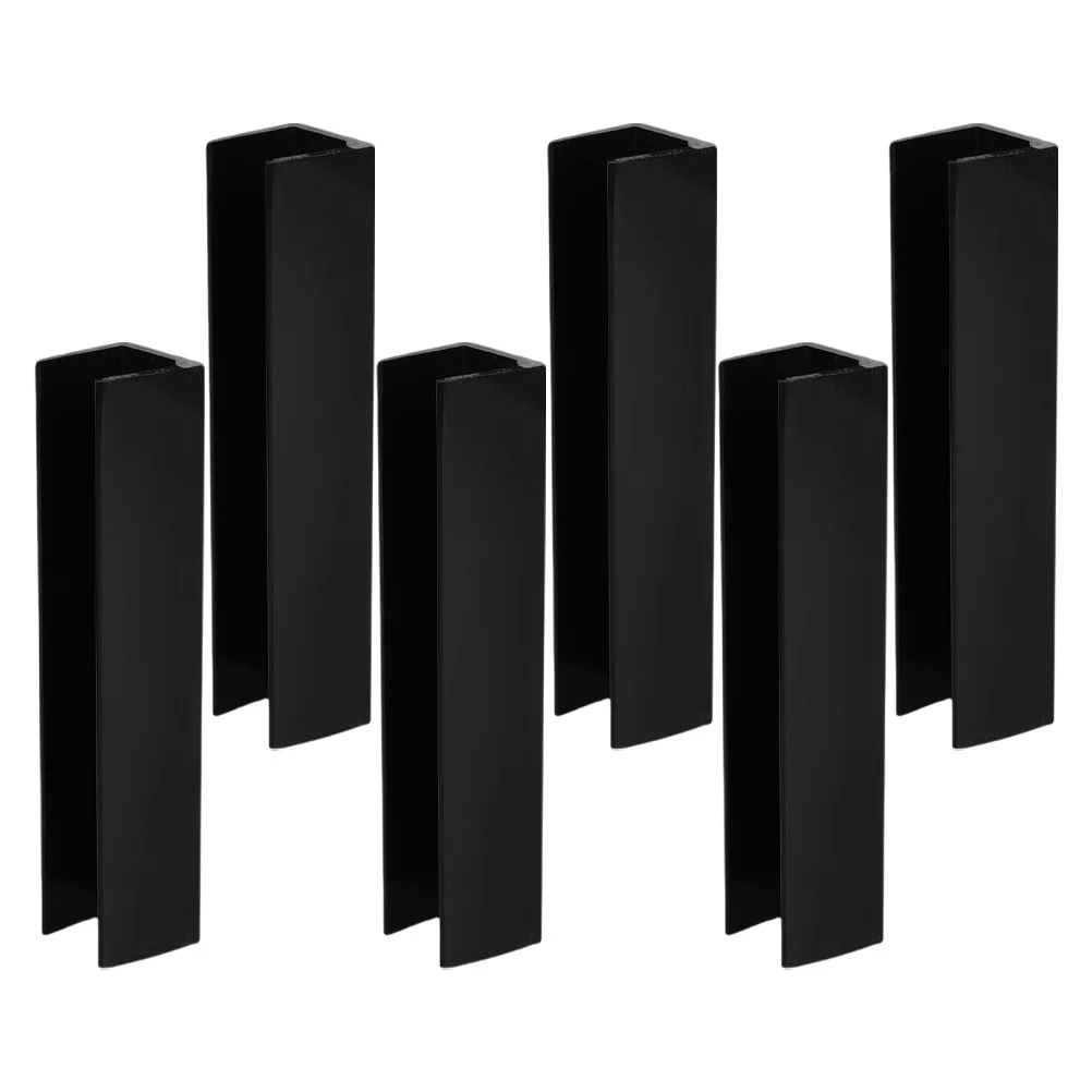 

6 шт. для защитного забора для домашних животных, канавки для защитных ворот для домашних животных, армирующие канавки для ворот, U-образные армирующие фитинги