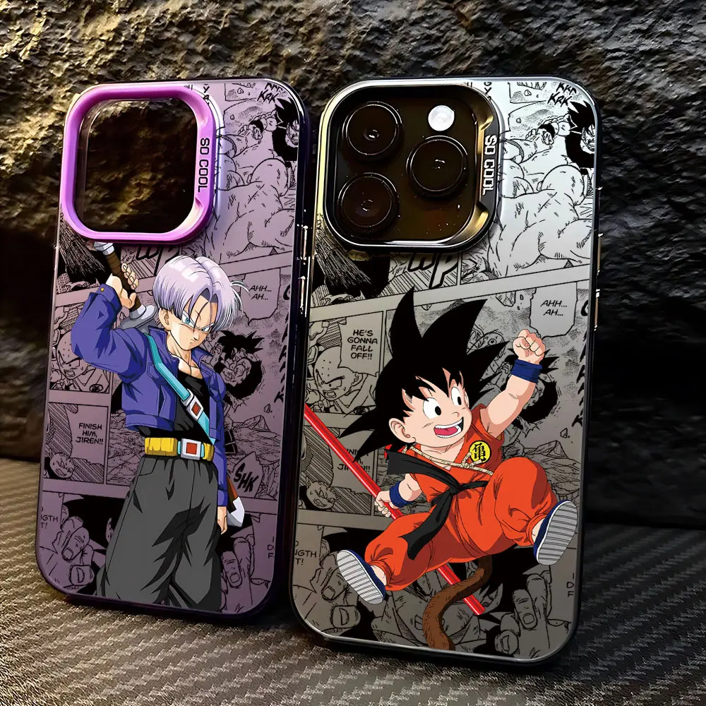 Anime Son Gokus Phone Case For Dragons Balls iPhone 16 15 14 13 12 11 Pro Max X XR XSMAX 8 7 Plus Candy Shockproof Back Cover