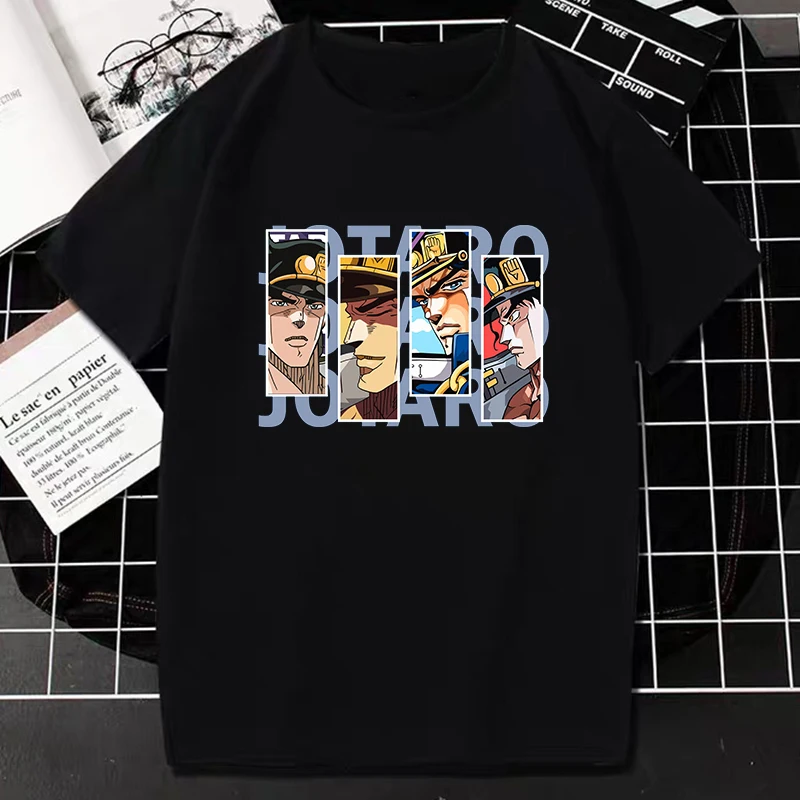 Anime Jojo Bizarre Adventure Tshirt Harajuku Japanese Manga Tops Women Men Fashion Casual Tee Oversized T-shirt Dropshipping