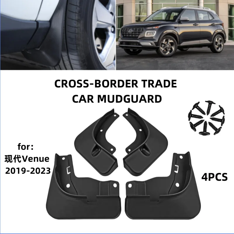 

For 2019-2023 Hyundai Venue models Mudguards Fender Mudflaps Front Rear Flares Splash Guards Cover Car Accessorie