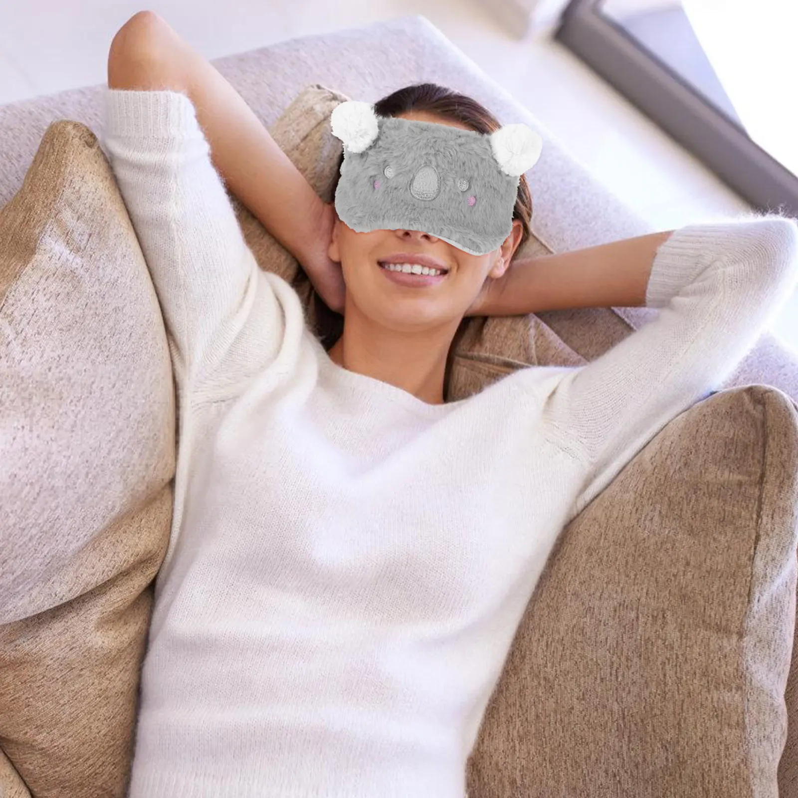 Cute Koala Eye Mask Soft Comfortable Sleep Mask Blocks Light Breathable Fit for Adults Teens Travel Home Office Holiday Gift