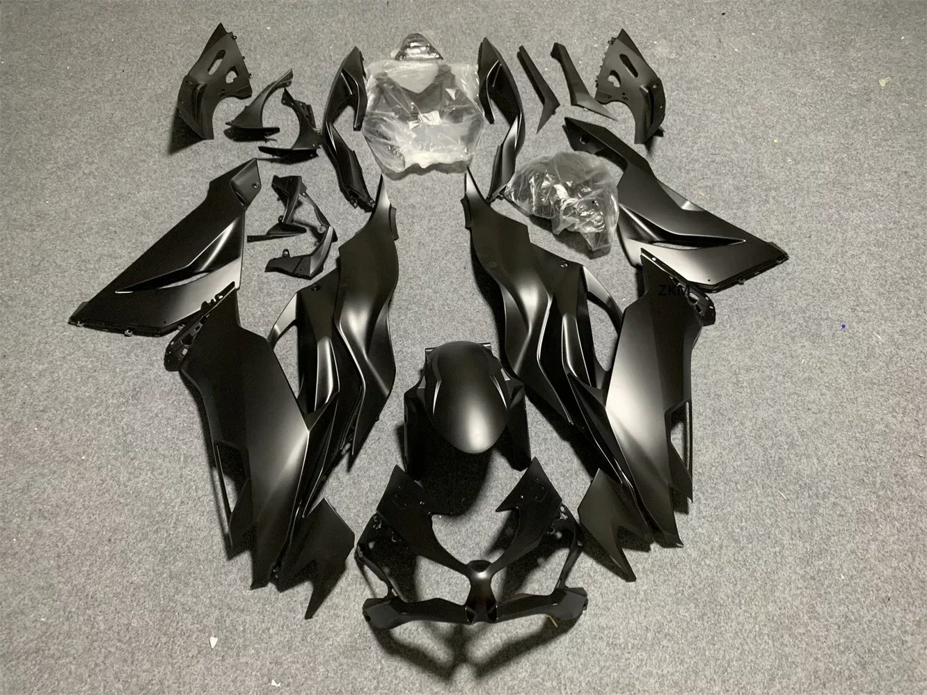 

New ABS Motorcycle Fairings Kit Fit For Kawasaki ZX6R ZX-6R 636 2019 2020 2021 2022 Bodywork Shell Custom Black Matte