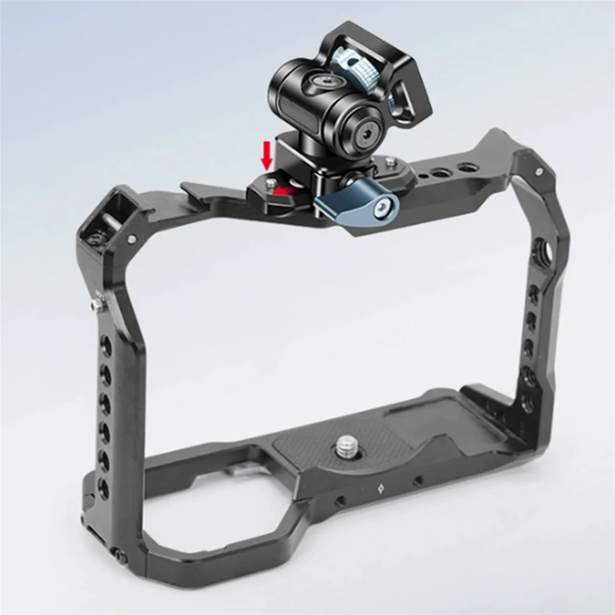 BTLIFE-2X Universal Nato Clamp Quick Release Camera Field Monitor Mount Holder 360 Rotation 180° Tilt For DJI RS