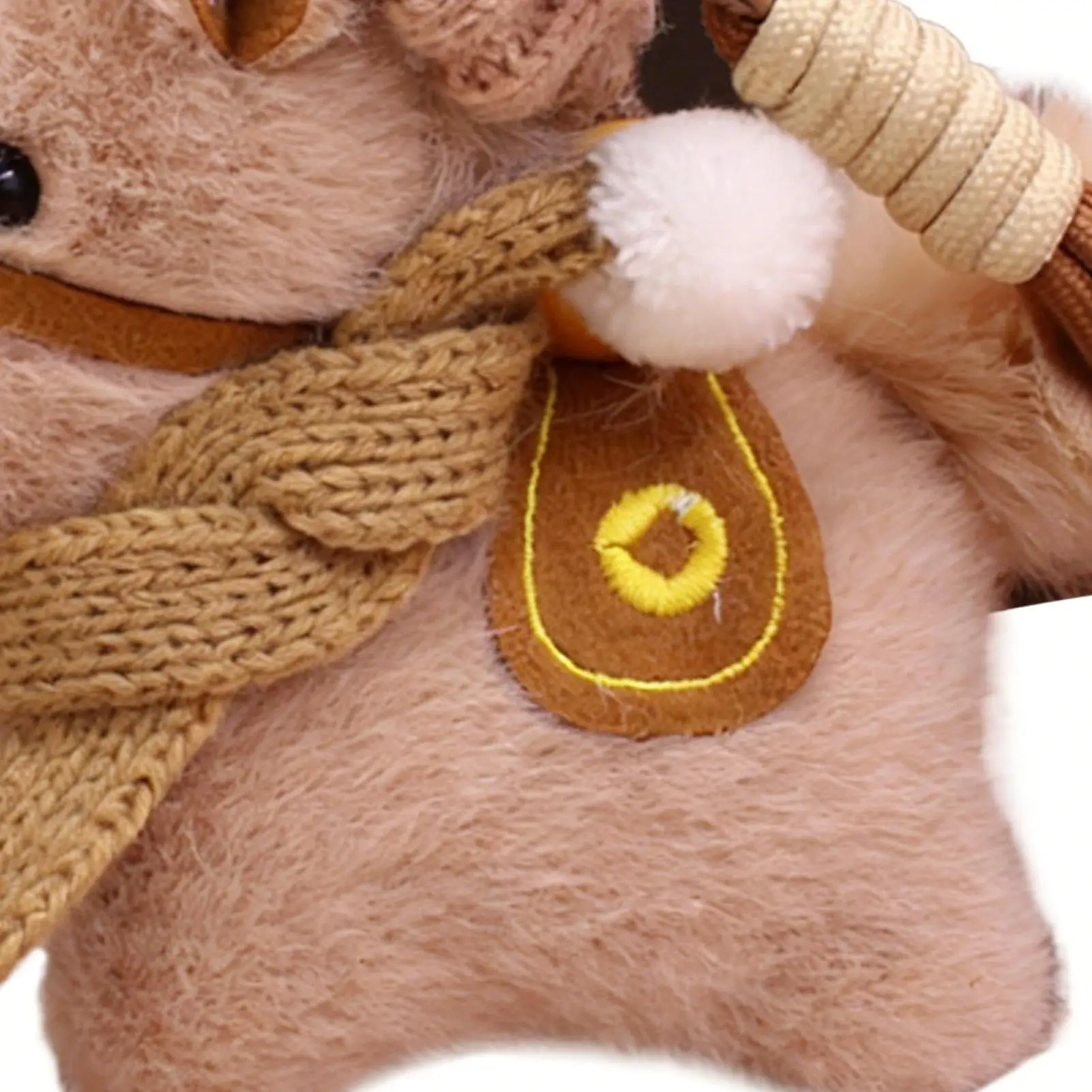 

Cute Cartoon Plush Keychain Pendant Horse Year Key Ring Exquisite Backpack Decoration Accessories Gifts