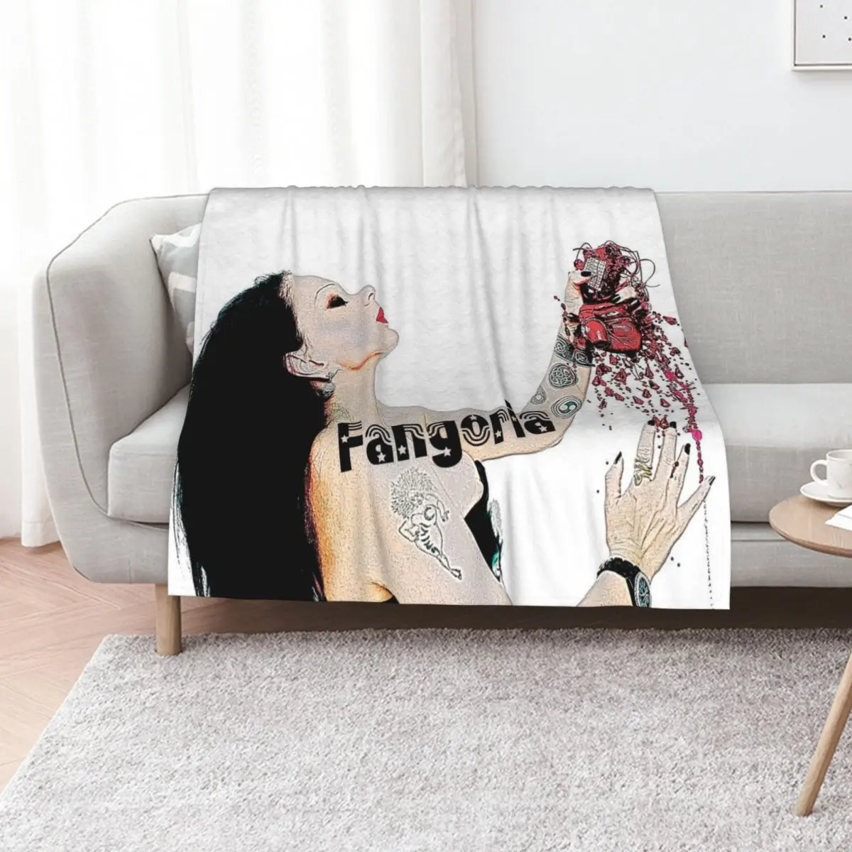 Fangoria Miscellaneous Alaska Sticker Throw Blanket Soft Plush Blanket as Housewarming Gift