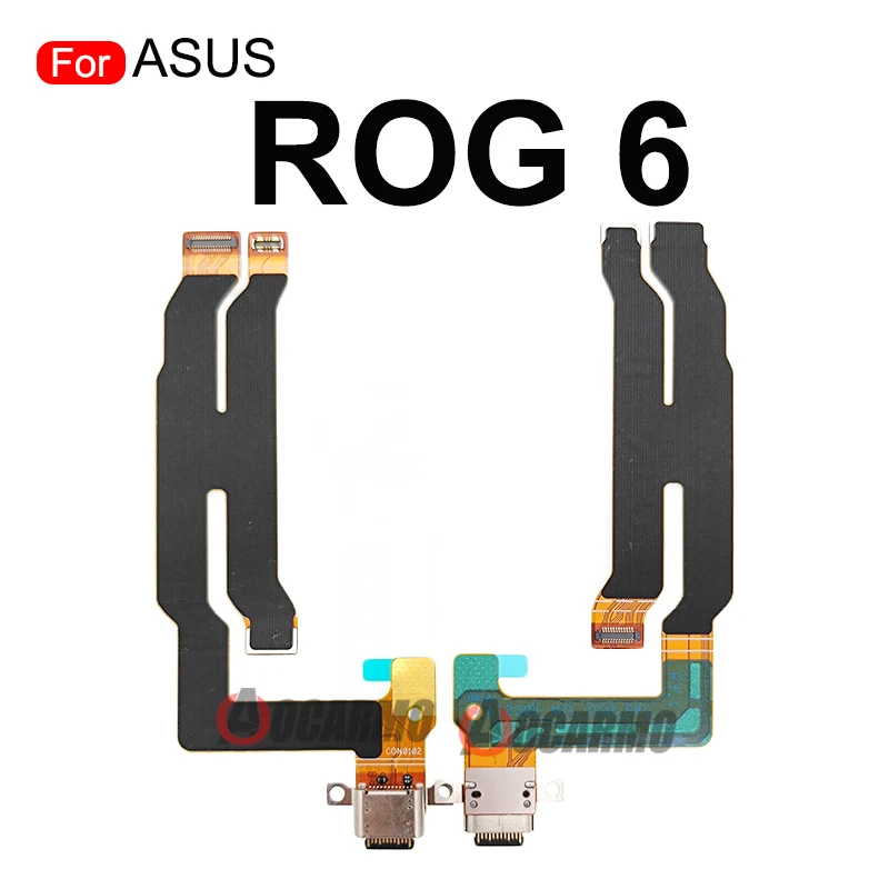 USB Charger Port For ASUS ROG Phone II 1 2 3 5 6 7 Rog8 ZS600KL ROG3 ZS660KL ZS661KS Rog5 Rog6 Charging Dock Flex Cable Repair