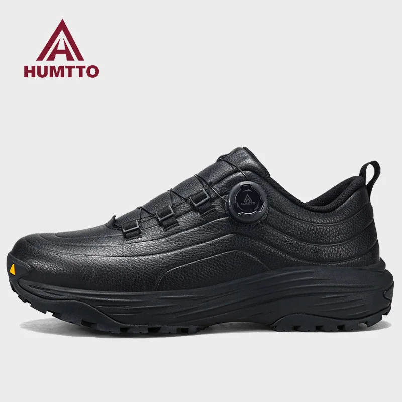 HUMTTO cowhide Hiking Shoes Men casual Climbing Camping Hunting Boots shoes Outdoor Mountain Trekking Sneakers Tactical Wakling