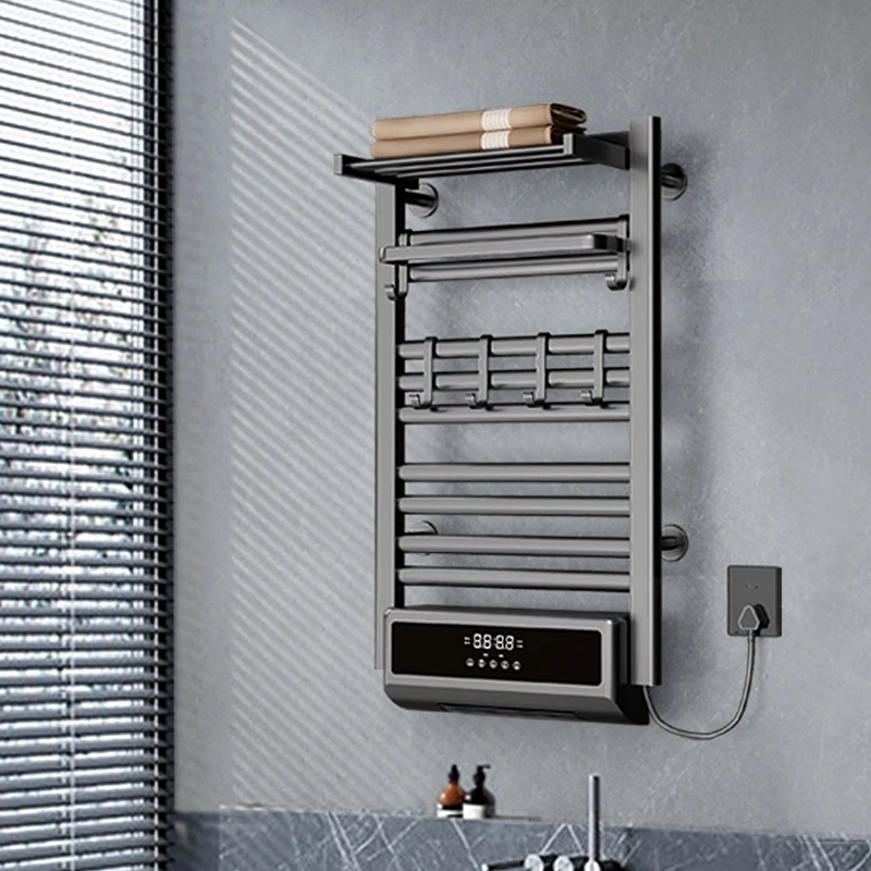 2-in-1 Towel Bath Heater With Timer Bathroom Radiator Warmer for Household Convection