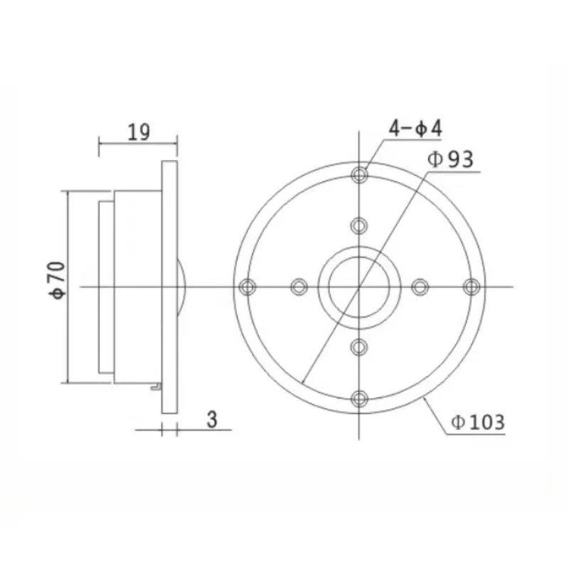 SOTAMIA 1 SZT. 4-calowy Głośnik Wysokotonowy 8 Ohm 60W Jednowarstwowa Kopuła z Jedwabnej Foli, Pojedynczy Magnetyczny Inteligentny Głośnik Wysokotonowy DIY System Głośników Bluetooth do Domu — zdjęcie produktu 6