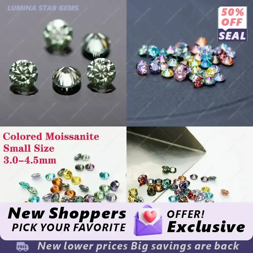 

Искусственные сапфировые бусины для создания украшений своими руками, огранка 8 сердец 8 стрел, круглые бусины из муассанита, цветные, маленький размер, для L