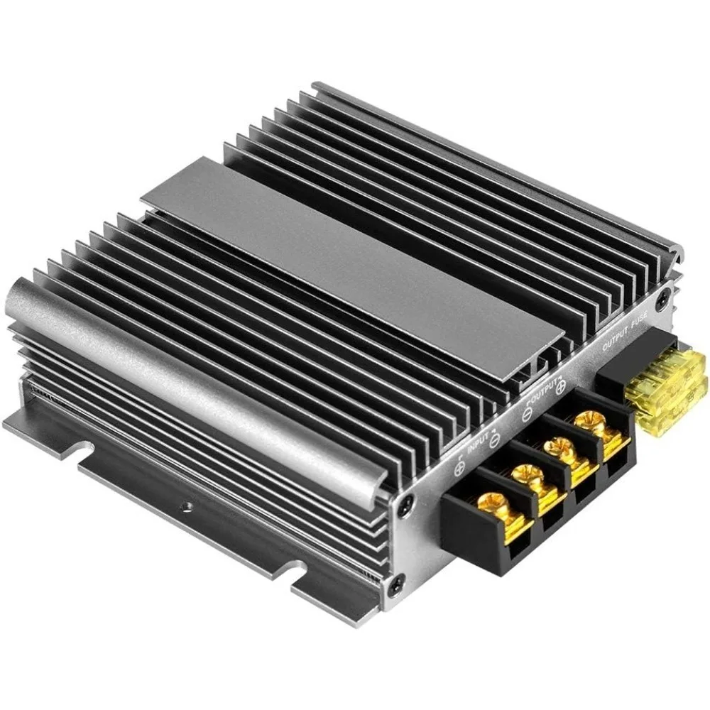 12V to 28V 20A Step Up Converter DC Boost Voltage Regulator for Truck Amplifier Heavy Duty Equipment Non-Isolated Power Supply