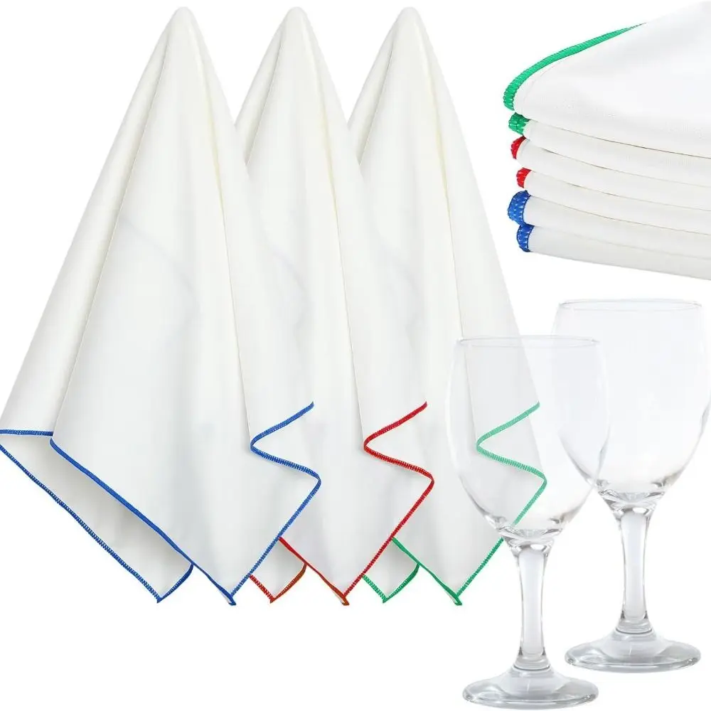 Strong Water Absorption Red Wine Glasses Wiping Cloth Without Leaving Any Marks Kitchen Accessories Cleaning Cloths Microfiber