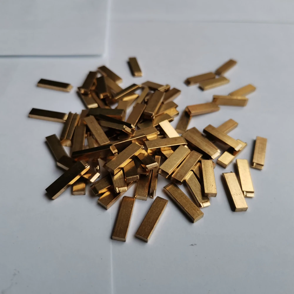 Hot stamping Custom copper letters 2*4*15mm thermal ribbon printing alphabet font for expiration coding date code printer