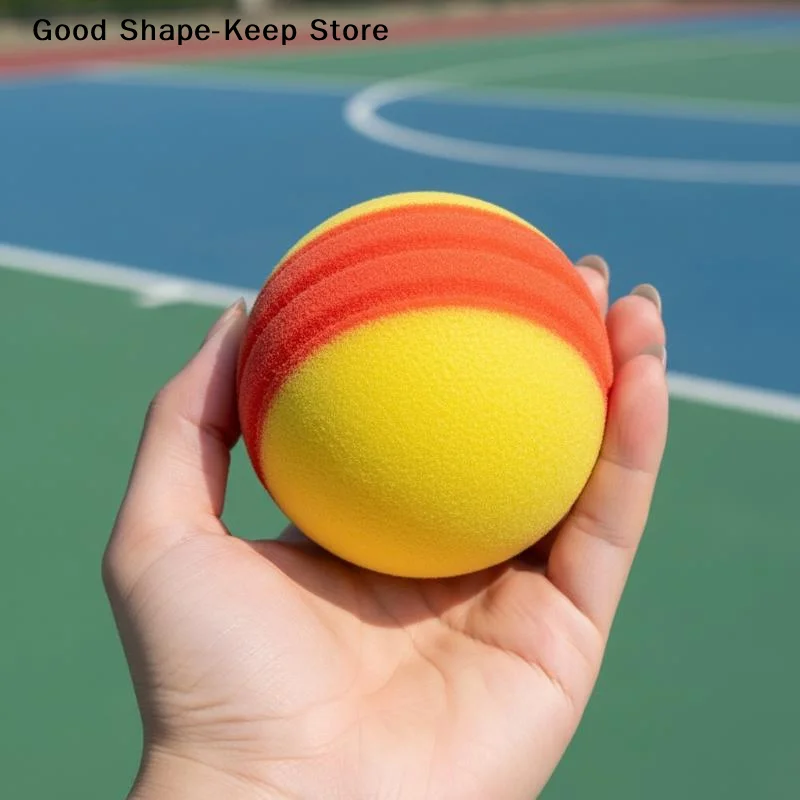 daily3.5 Inch Safe PU Foam Tennis Ball Soft Bouncy 1PC Multi-Use for Indoor Tennis Training Pet Toy Kids Outdoor Play