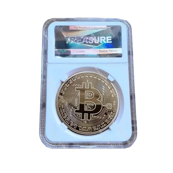 

Bitcoin Gold Coin BTC Foreign Currency US Dollar World Coin, Bitcoin, US Commemorative Coin, Gold Coin