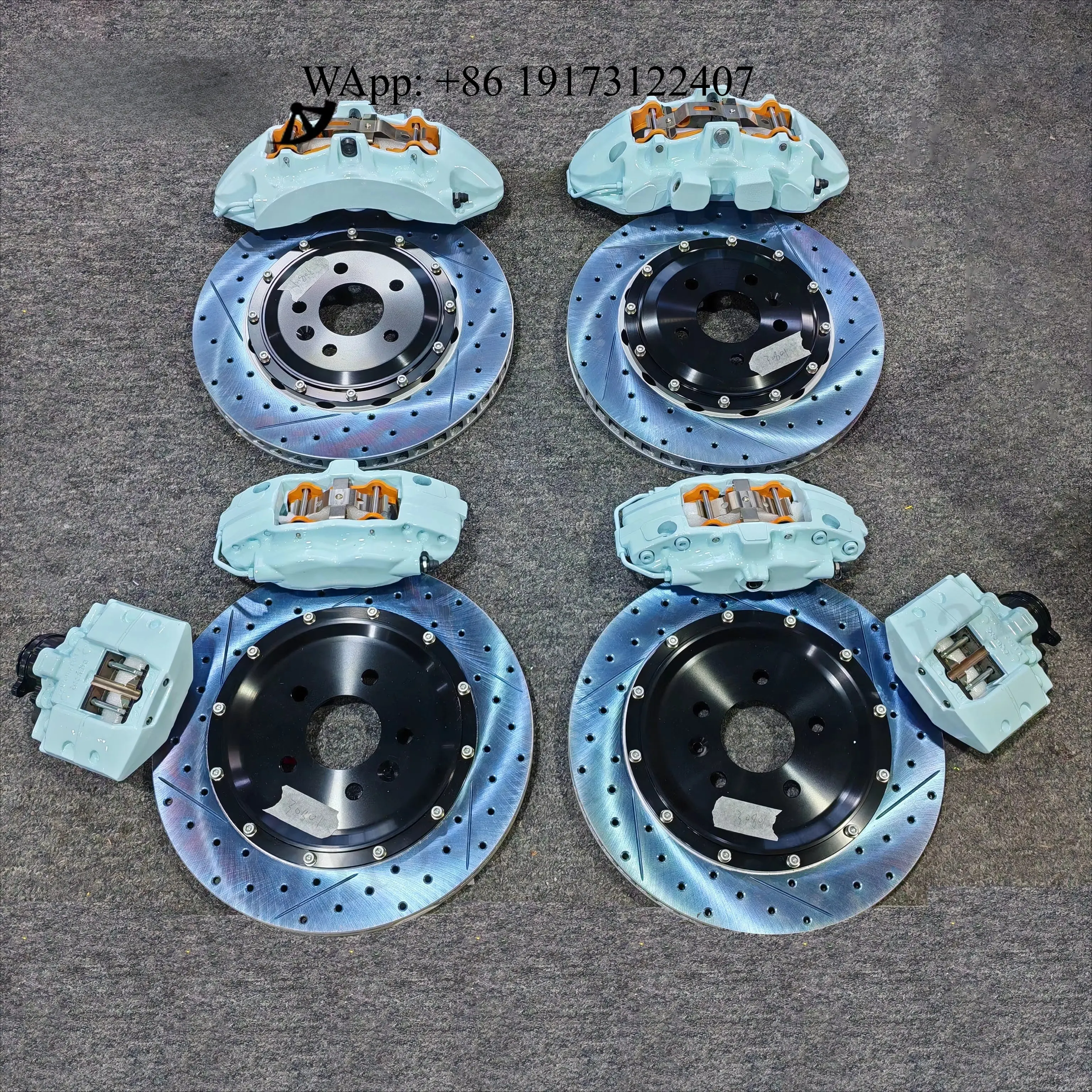 

Автомобильные тормозные суппорты с 6 поршнями, высокоуглеродистые роторы, комплект высокопроизводительных тормозов, настраиваемый стиль, цвет, логотип для S500