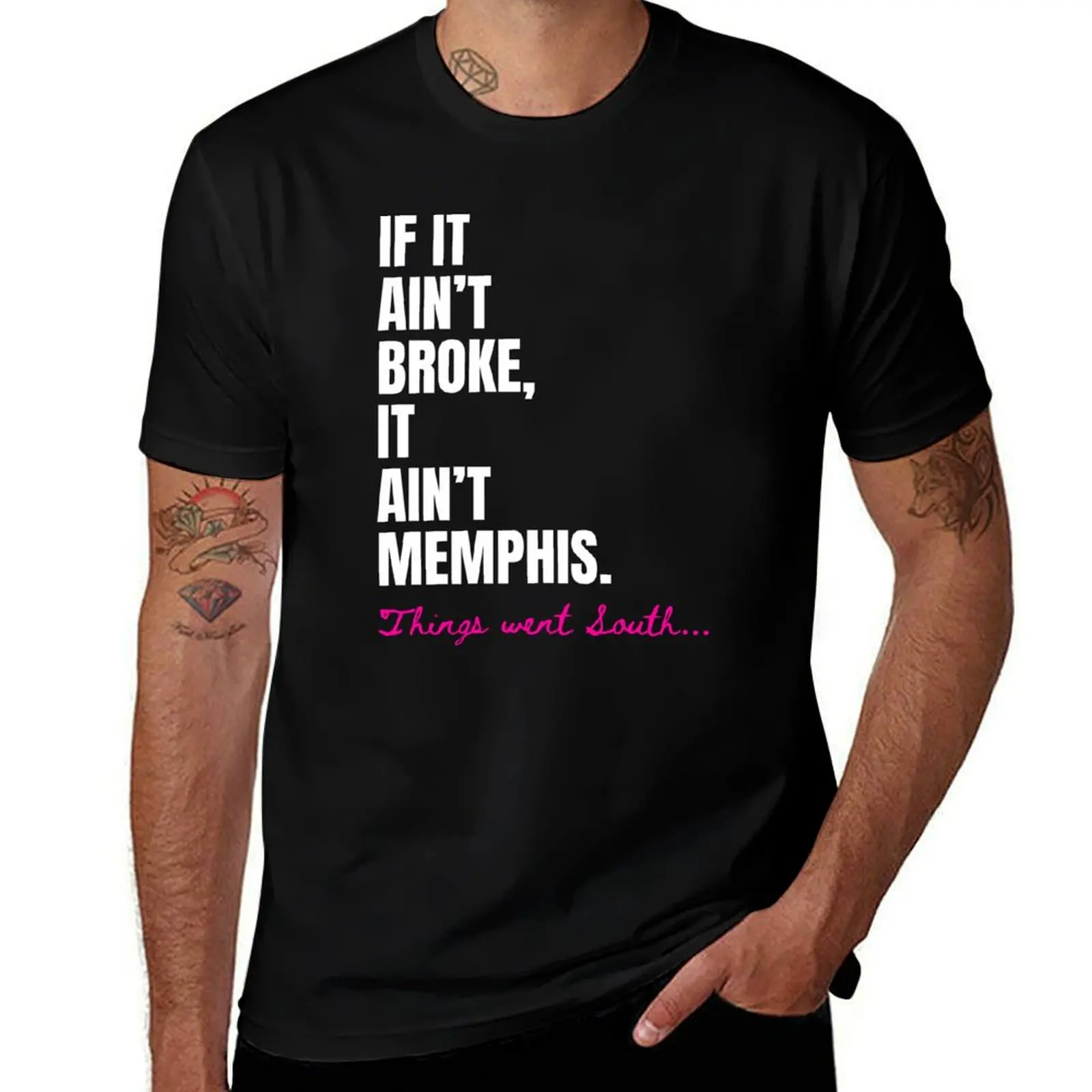 

Broke as Memphis T-Shirt quick-drying fashion shirts plus sizes t shirts for men graphic