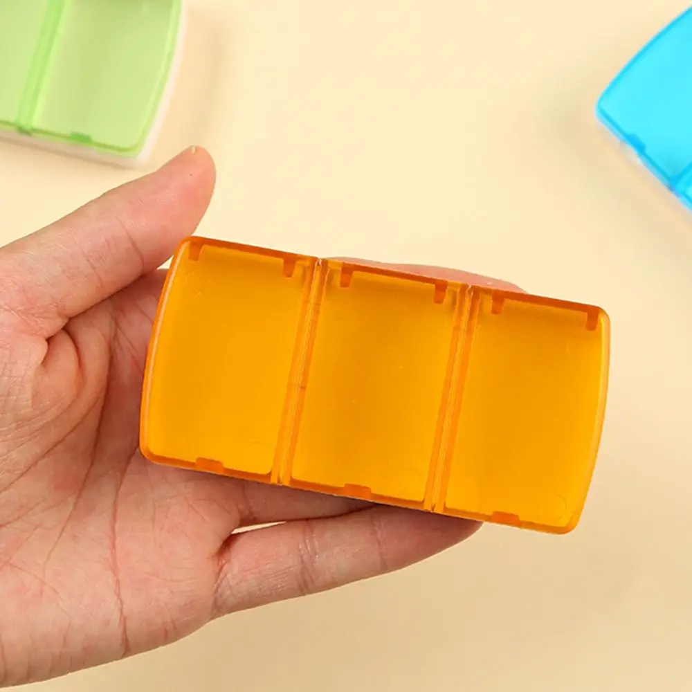 Mini boîte à médicaments à 3 grilles, organisateur créatif, étui à pilules étanche, boîte à pilules polyvalente de voyage