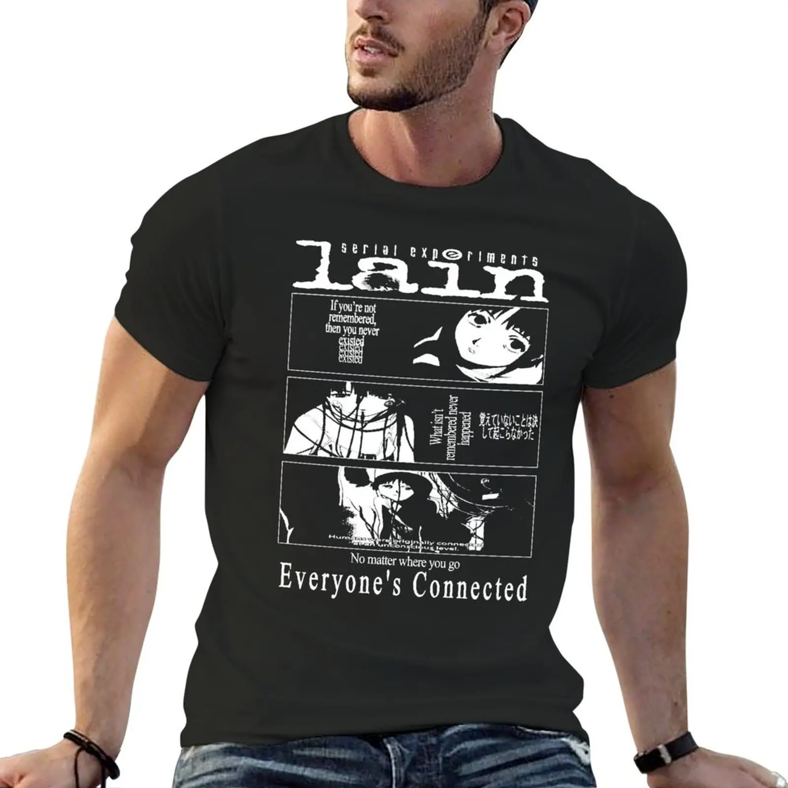 Serial Experiments Lain Classic . T-Shirt baggy shirts shirts graphic t shirts for men cotton