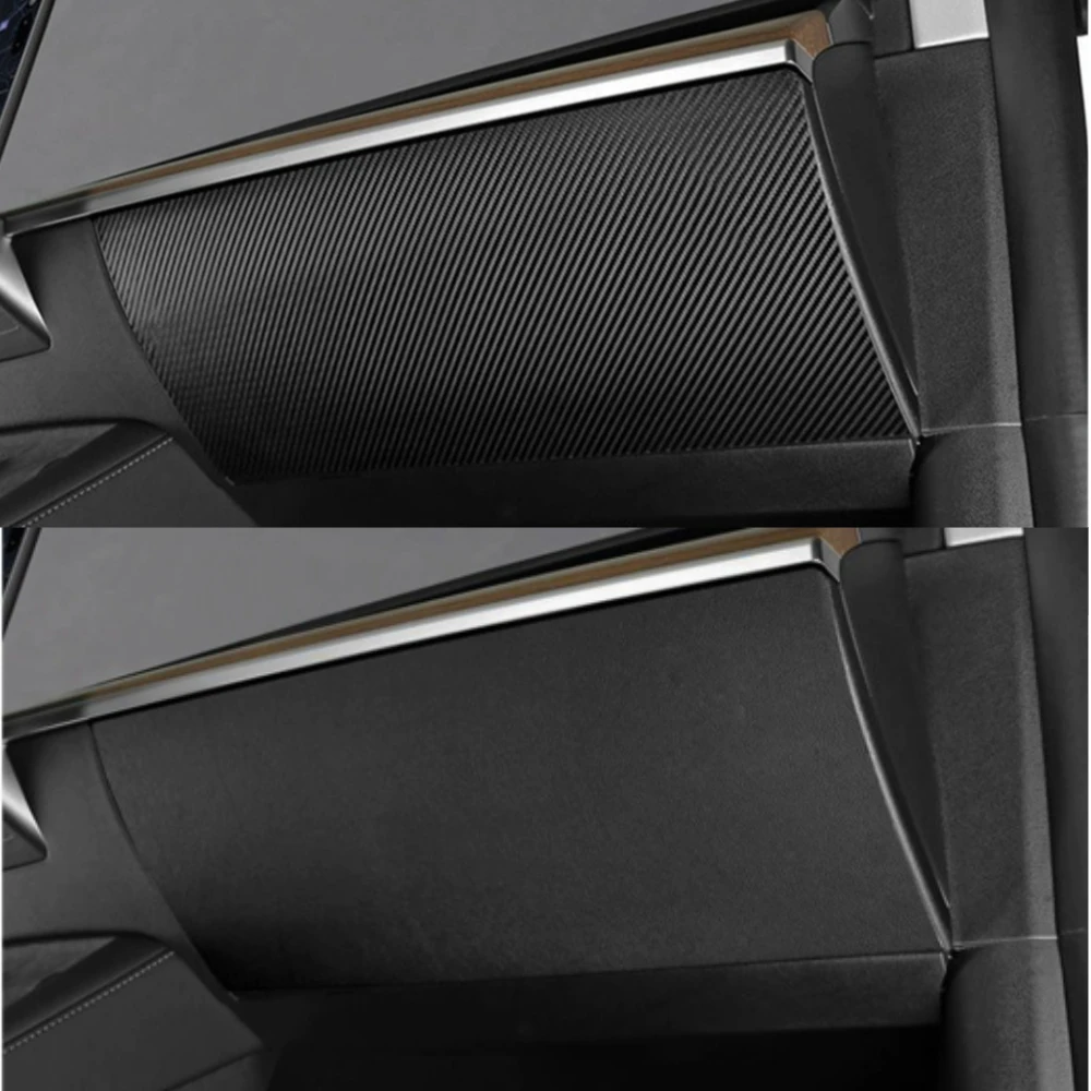 Für Tesla Model 3 Y 2026 Autotür Anti-Kick-Matte Panel Leder Kohlefaser Innenraum Handschuhfach Schutzaufkleber Auto-Zubehör – Detail 8