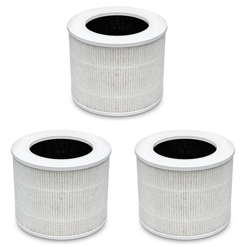 

3Pcs Replacement Filter For LEVOIT Air Purifier Core Mini Part Core Mini-RF,H13 HEPA Filter 3In1 Activated Carbon Filter