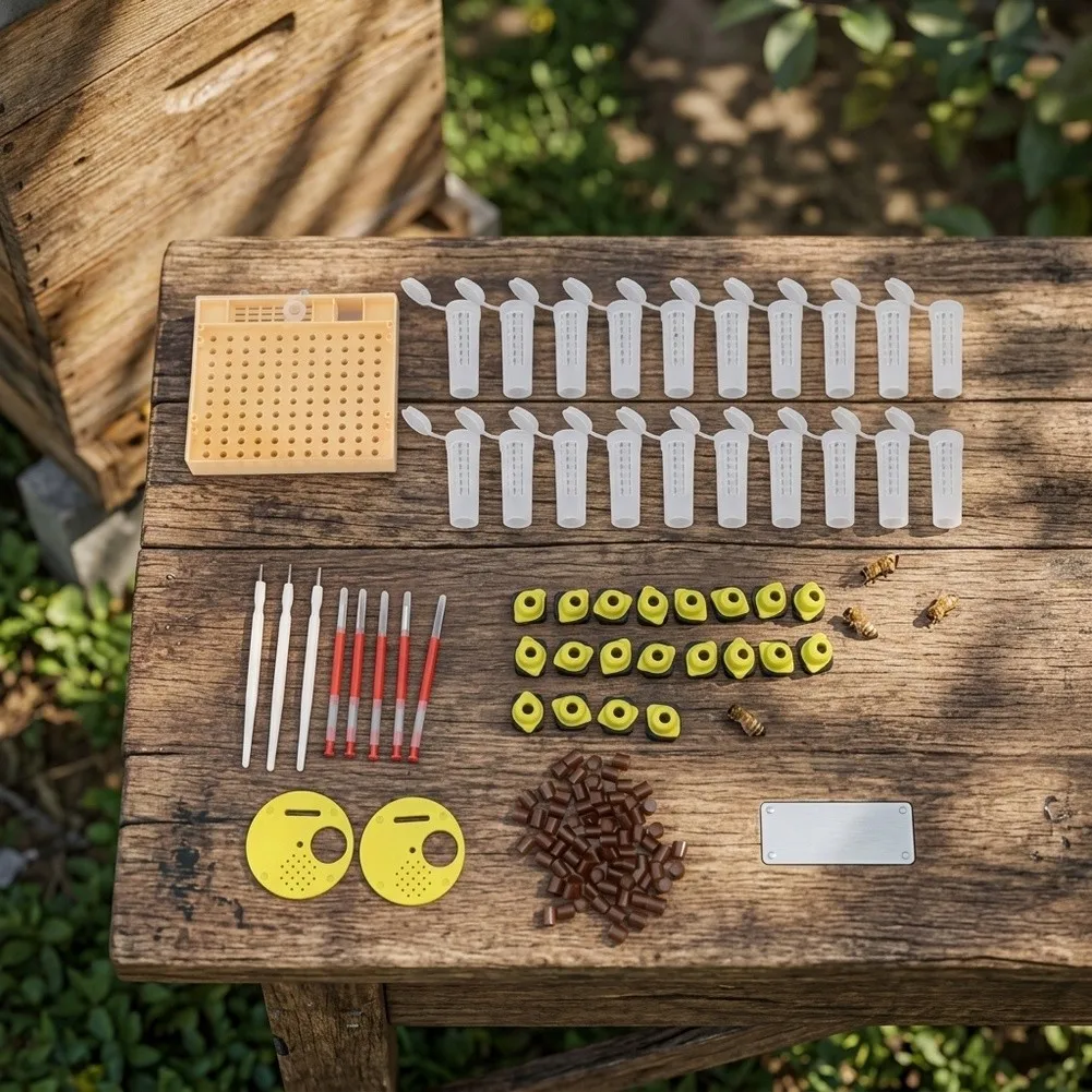 Tools For Hive Productivity Queen Rearing Kit Hive Accessories 120-piece Comprehensive Set Metal And Plastic Construction