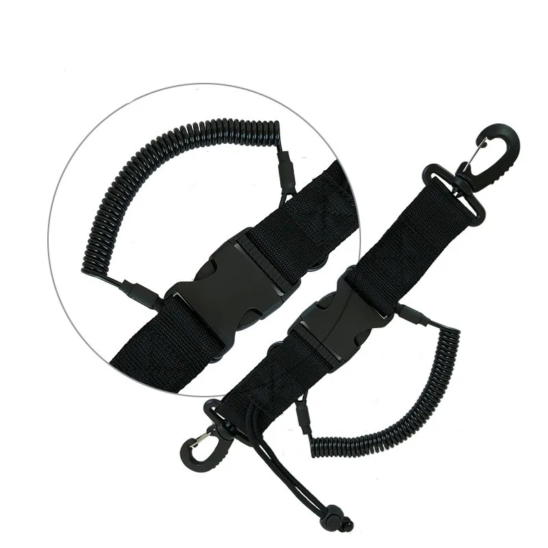 Scuba Diving Dive Canoe Camera Lanyard with Quick Release Buckle and Clips for Under Kayaking Swimming Sports Accessories