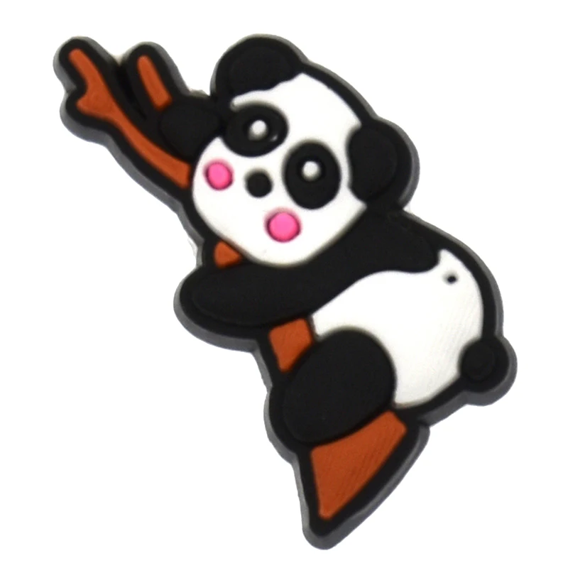 Panda Shoe Charms for Crocs Accessories Women Sandals Decoration Pins Jeans Clogs Buckle Kids Favors Men Badges Boy Girl Shoes