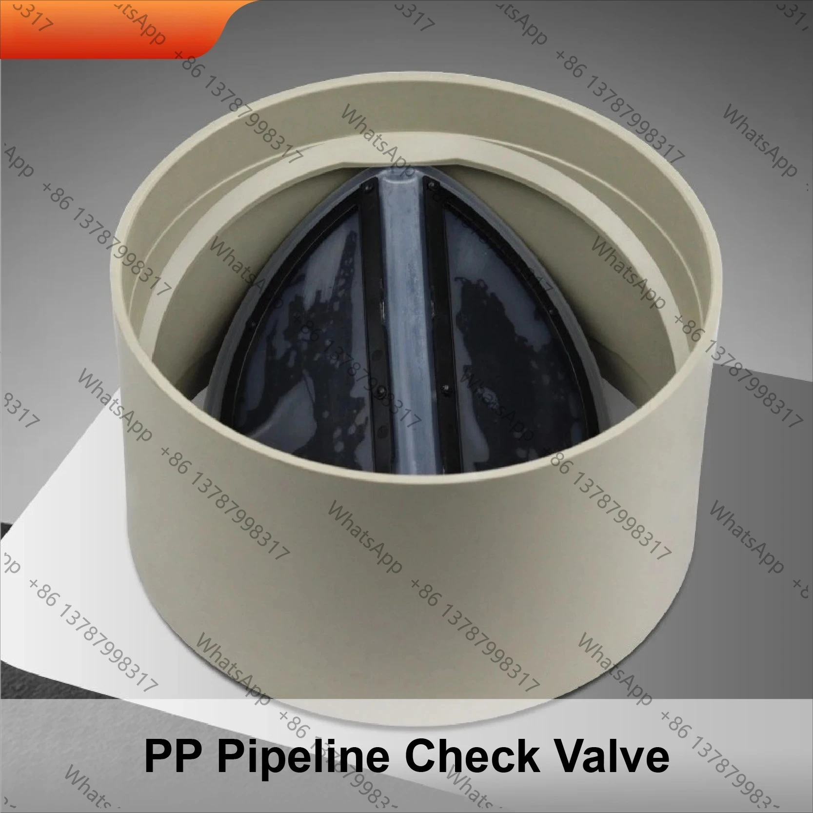 PP Plastic Pipeline Check Valve Air Duct Non-Return Backdraft Damper Ventilation Flap Valve 110mm 160mm 200mm