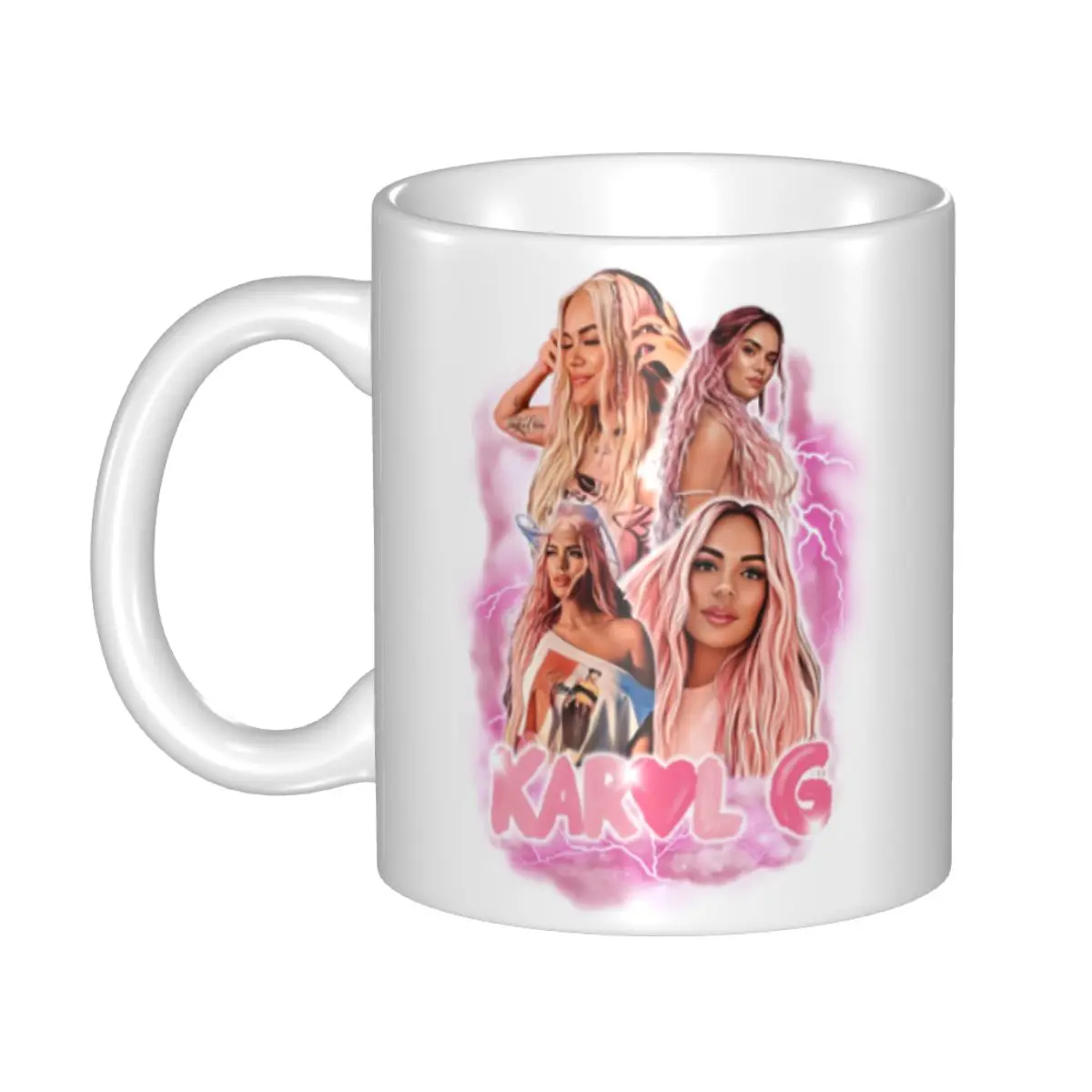 

Custom DIY Reggae Ainger Bichota Season Karol G Ceramic Mug Customized Coffee Cups Creative Present