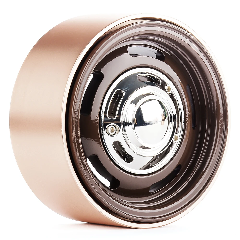 PYFORE 1.9‘’ Beadlock Metal Wheel Rim Hub Climbing Tires 56x27mm Adapter 12mm for 1/10 1/12 RC Car Crawler Accessories