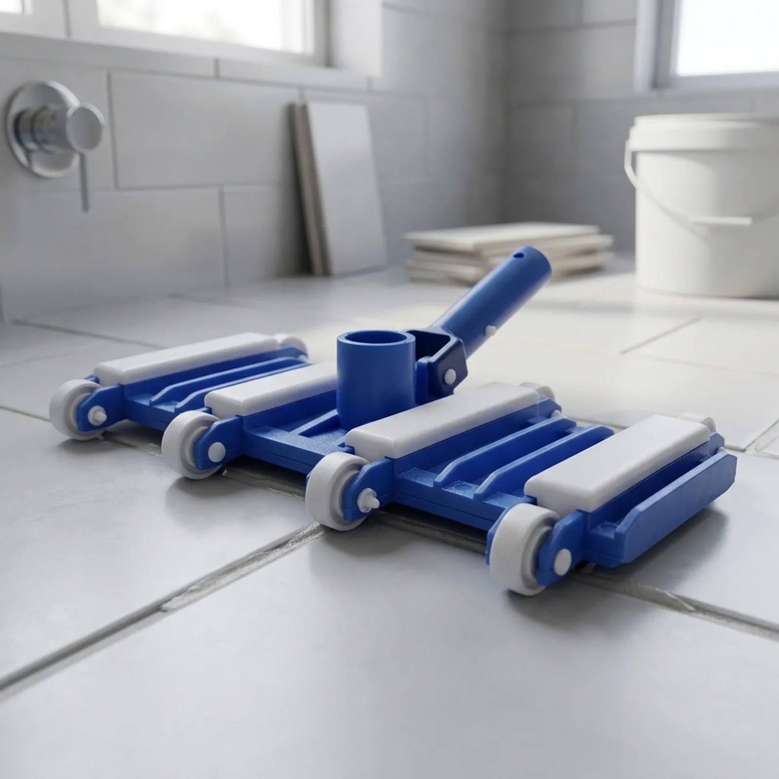 Inch Vacuum for vac Concrete Flexible Head Brush Easy To Adjust Handle High Quality Inch Suitable For Most Pool Types