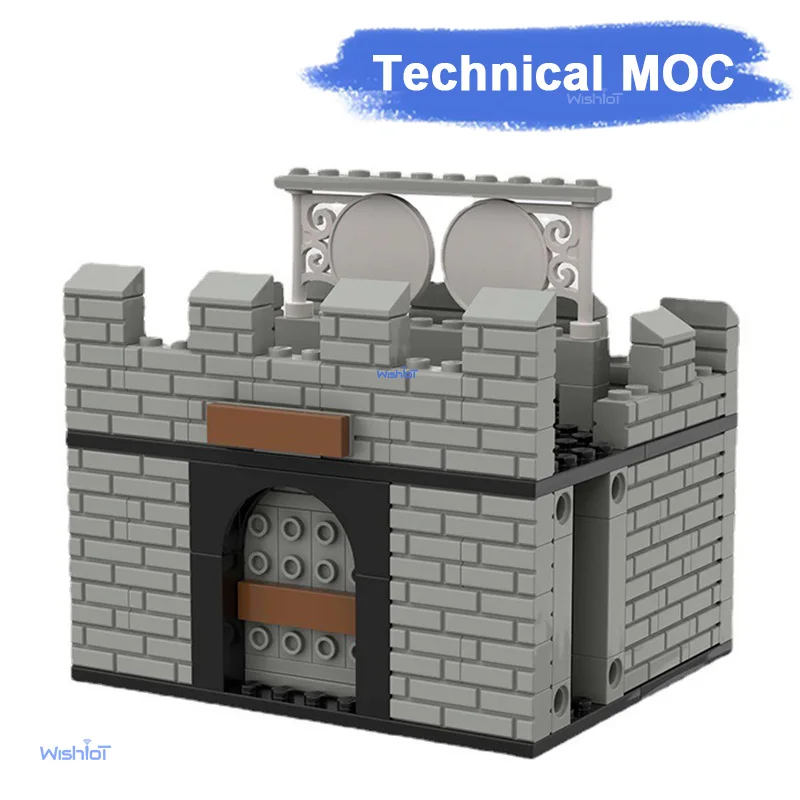 

MOC Medieval Ancient Watchtower Building Blocks Kit Castle Soldiers War Defense Base Educational Construction Toy Gift for Kids