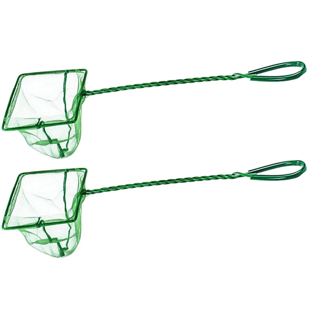 

2Pcs Fish Nets Gentle Fishing Net for Aquarium Small Fish Shrimp Multi-Use Portable Handheld Catching Net Lightweight Reliable