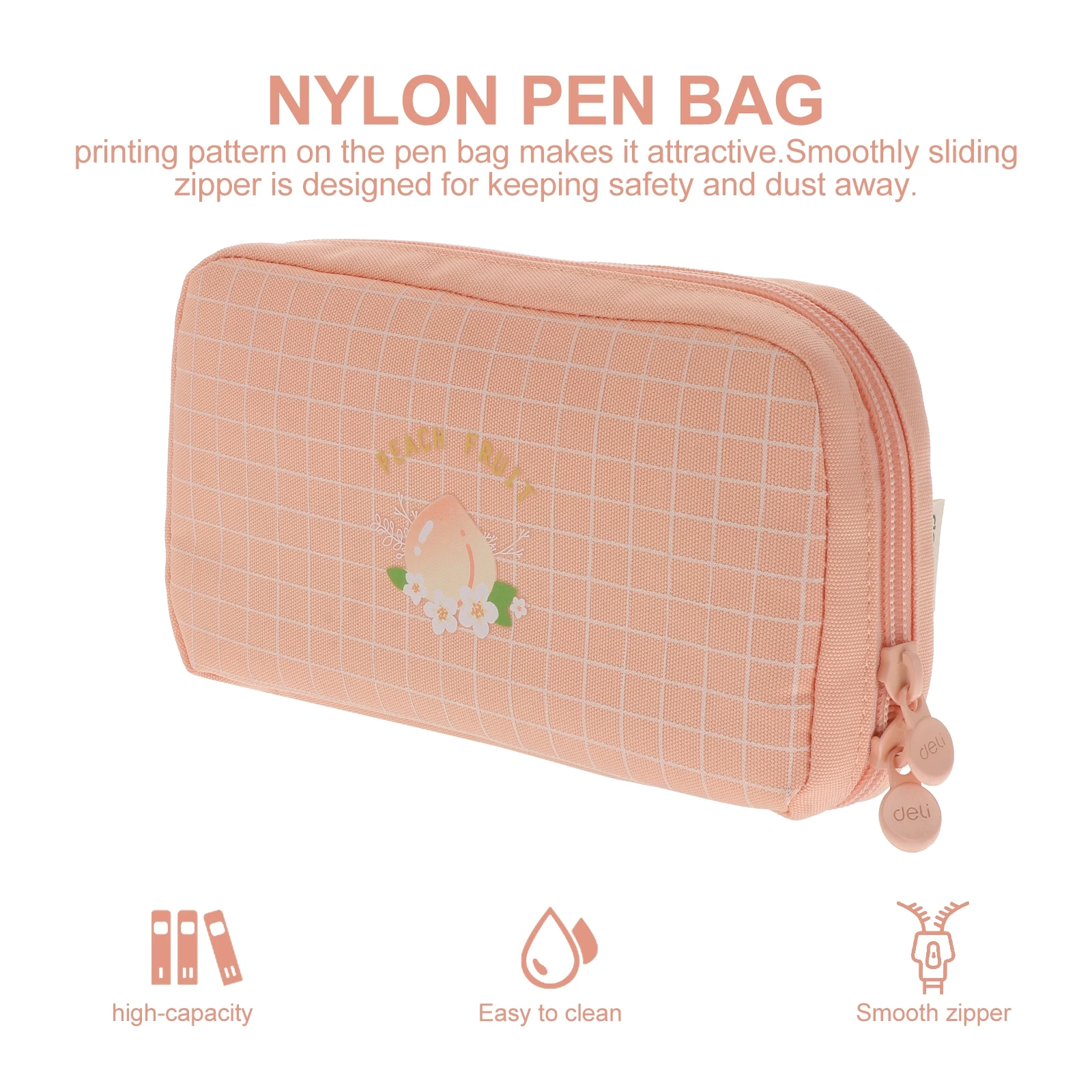 

Pencil Case Handbag Scratch-resistant Nylon Simple Bump-resistant Large Capacity
