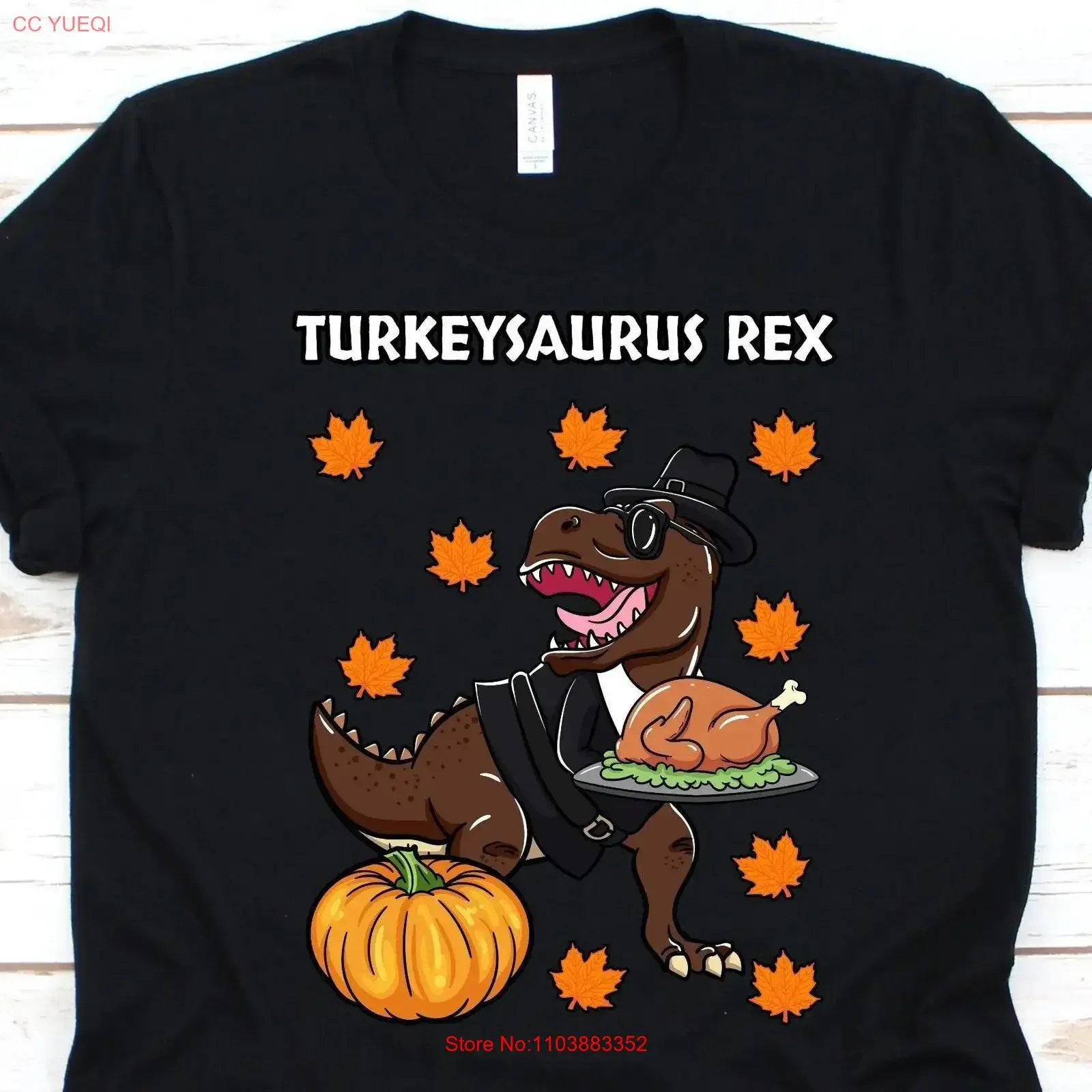 Camiseta Turkeysaurus Rex de Acción de Gracias para hombres y mujeres, cuarto jueves de noviembre, tiempo de fiesta, diseño lindo y agradecido, vintage