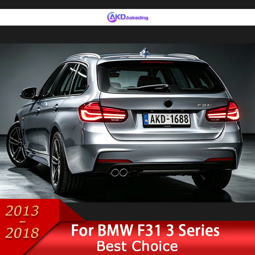 Car Lights for BMW F31 3 Series Touring LED Tail Light 2013-2018 3D Rear Lamp 320D 330D DRL Signal Auto Accessories