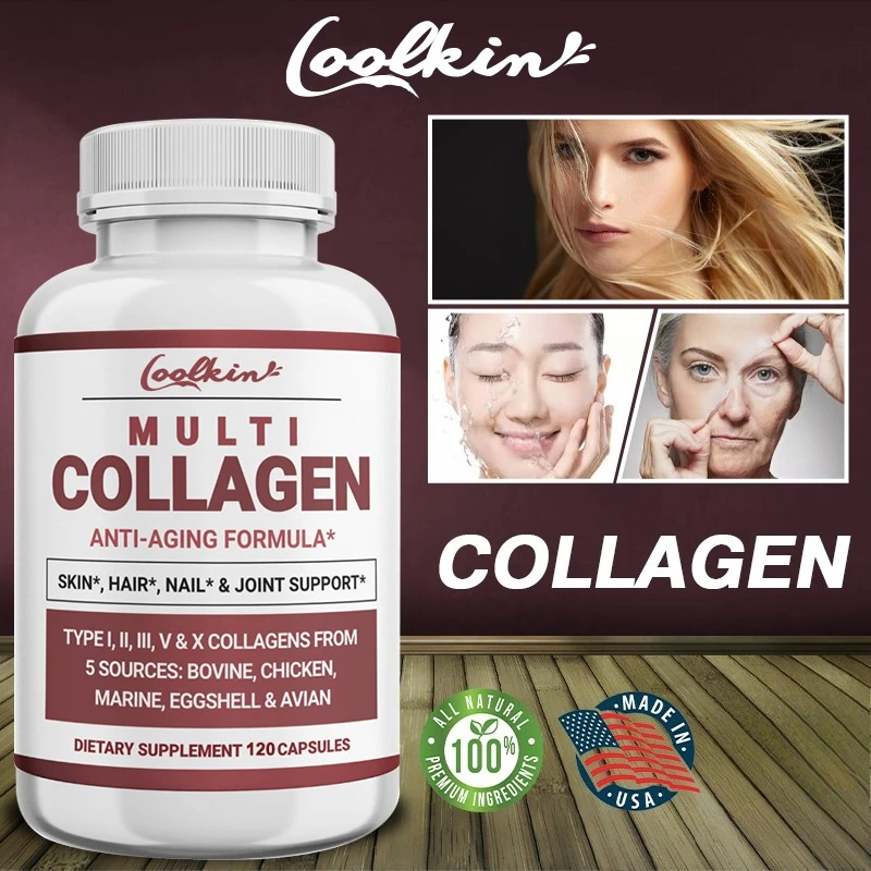 

Multi-collagen Peptides Powder with Collagen Types I, Ii, Iii, V and X, Hair, Nails and Joint Support, Anti-aging