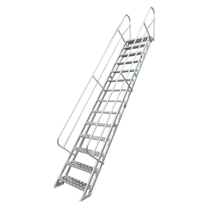 

Stairs Outdoor Staircase Engineering Foundation Pit Safety Ladder Fire Ladder Outdoor Hanging Ladder