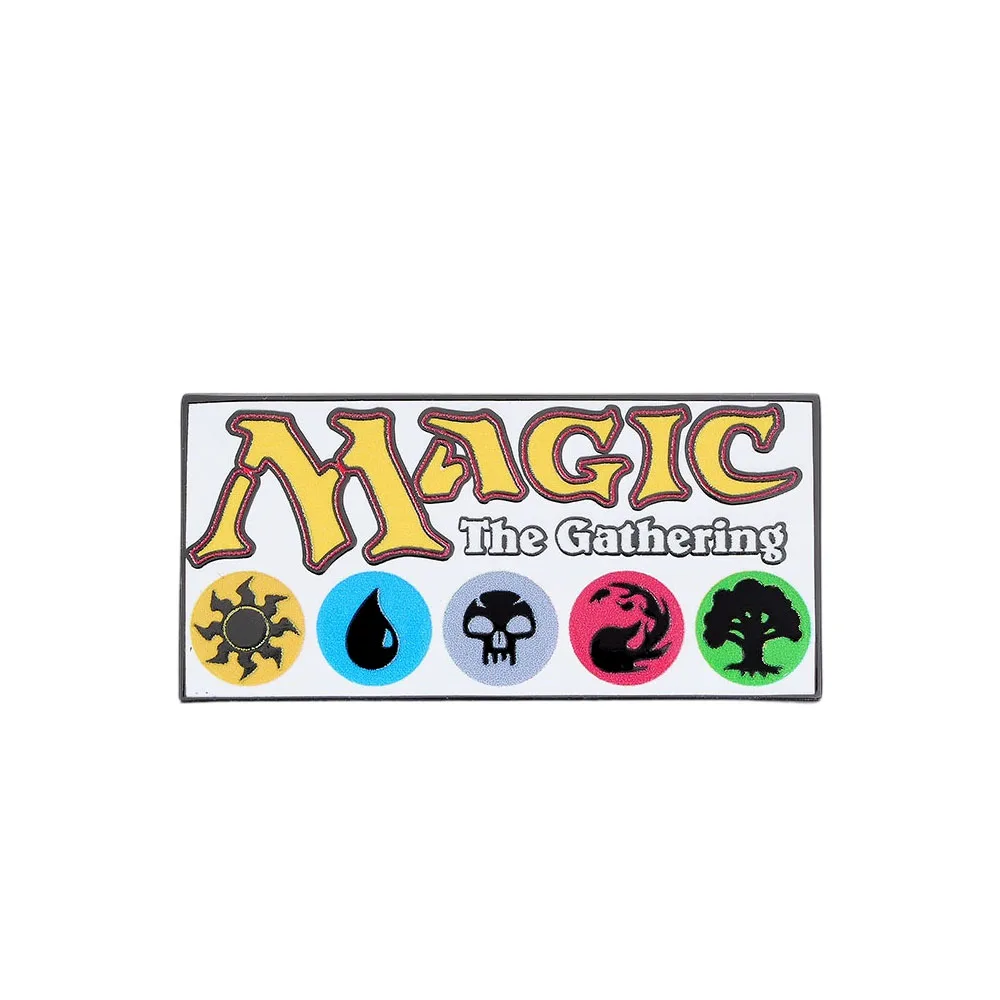 Magic: The Gathering Logo Lapel Pin Crazy Cool Card Game بروش مجوهرات الهالوين القوطية هدية رائعة للاعبين #1