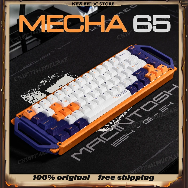 

Sales Angry Miao MECHA 65 Customized Gaming Mechanical Keyboard 1MS Low Latency Wireless 1000hz HiFi Switch Aluminum Case Gift
