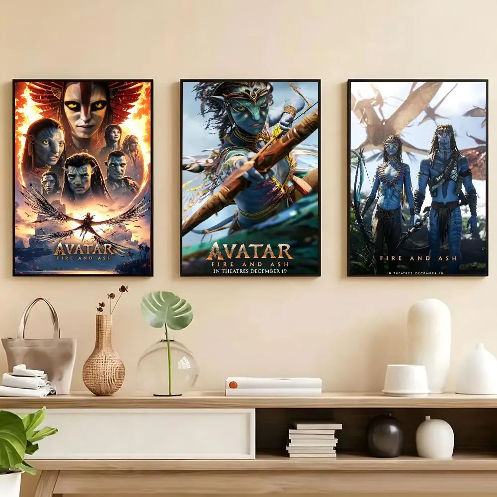 Rastar Film Avatar Pandora Fire And Ash Poster Poster HD Self Adhesive Waterproof Wall Art Ideal For Home Office Dorm Bedroom Gr