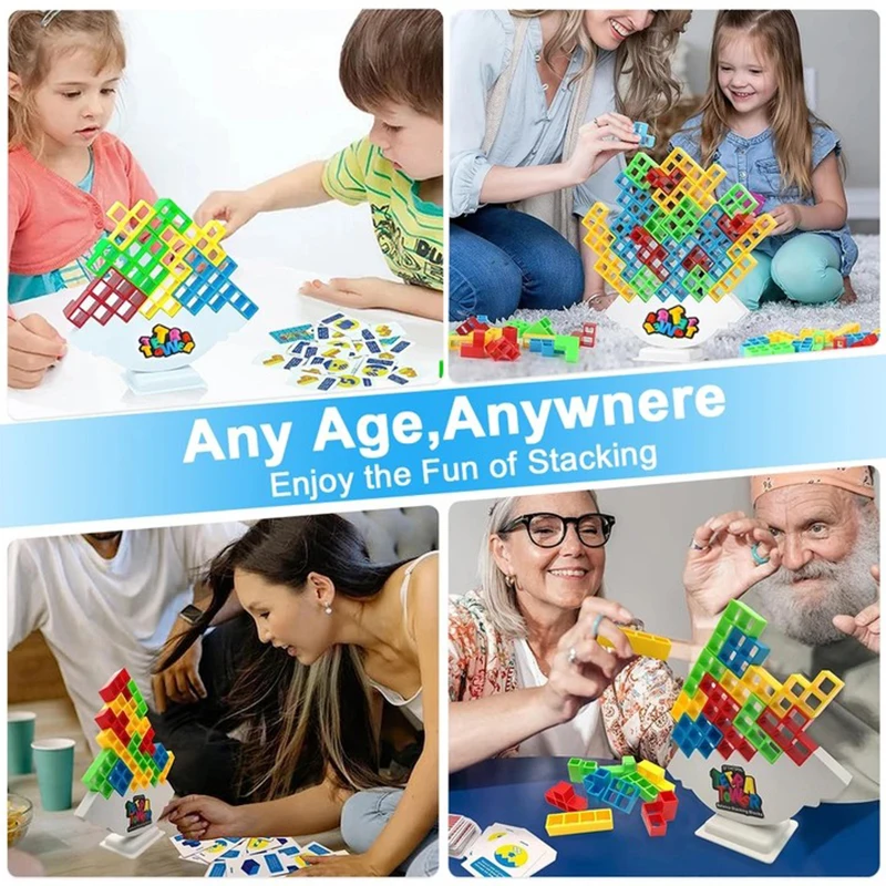 Tetra Toren Balans Stapelblokken Spel Bouwsteen Desktop Bordspellen 2 Spelers Familie Feest Leuk Spel Kid Cadeau