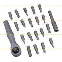 E1PB Ratchet Screwdriver Set 22 in 1 Screwdriver Bit Screwdriver Set Ratchet Screwdriver with Detachable Handle