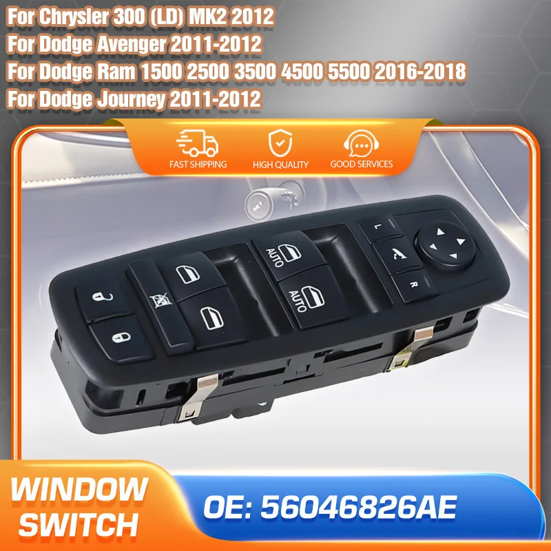 

Auto Car Power Window Switch For Chrysler 300 MK2 2012 Chrysler 200 MK1 Dodge Avenger Journey 2011 2012 Dodge Ram 2016 2017 2018