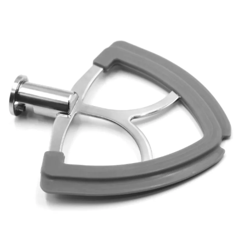Stainless Steel Stirring Paddle with Scraper Fit Small 4.5-5QT Mixer Kitchen Replacement Accessory