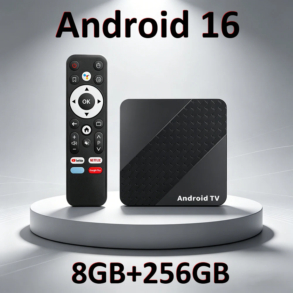 X10 Android 16 Smart TV Box Google Netflix RK3518 WiFi6 BT5.