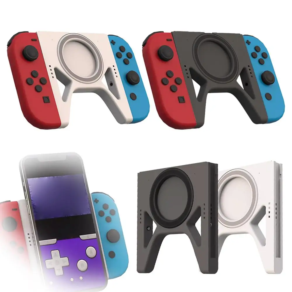 For Joycon Mobile Phone Gaming Holder Adapter Charging Console Ns Magnetic Accessories Suction Handle Grip Game Simulator Z5V7